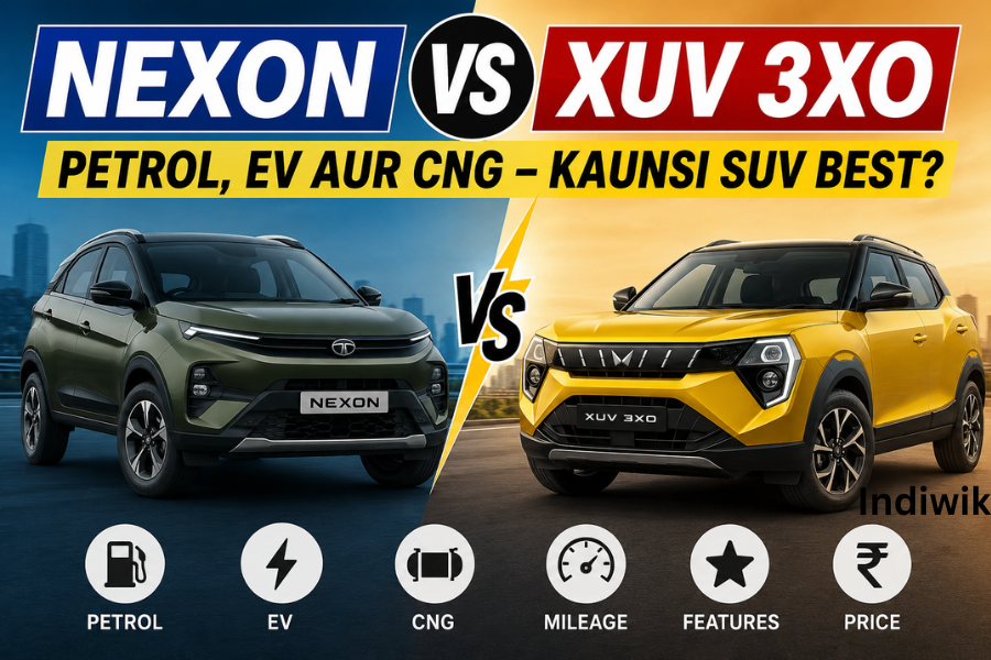 Nexon vs XUV3XO: Petrol, EV aur CNG Models Mein Kaunsi SUV Best Choice Hai?