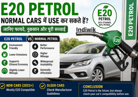Can E20 petrol be used in normal petrol cars