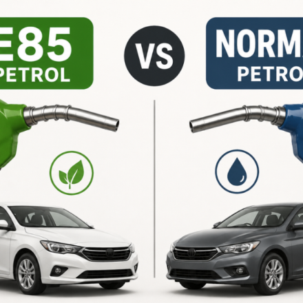 E85 petrol and normal petrol