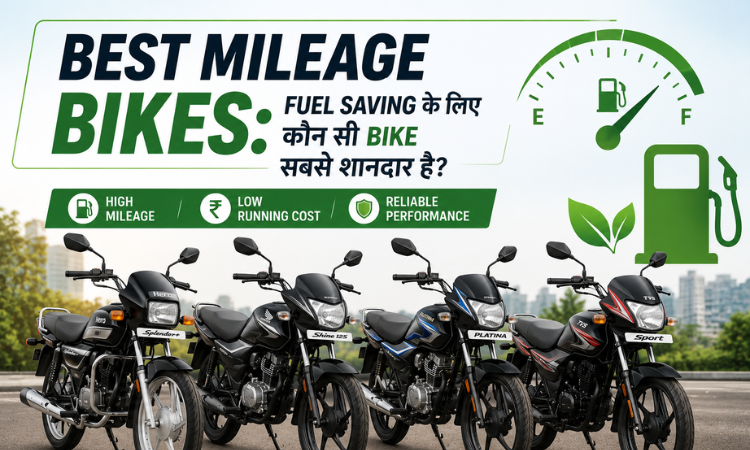 Best Mileage Bikes in India 2026 with top fuel-efficient commuter motorcycles for daily riding