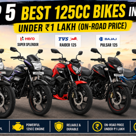 Top 5 Best 125cc Bikes in India Under ₹1 Lakh