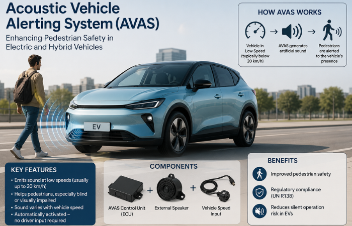 Acoustic Vehicle Alerting System (AVAS)