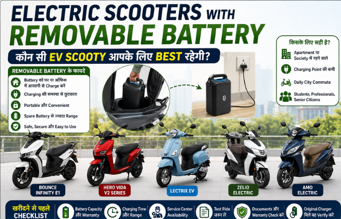 Electric Scooters with Removable Battery
