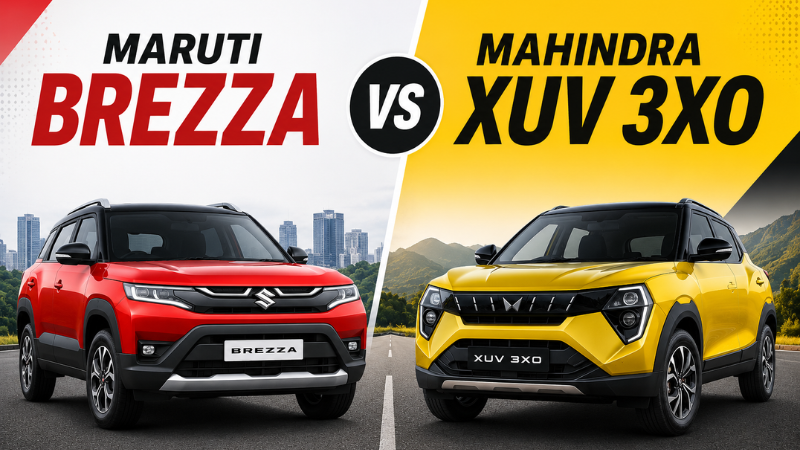 Maruti Brezza vs Mahindra XUV 3XO