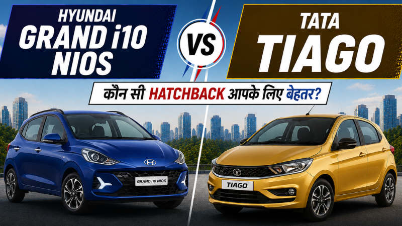 Hyundai Grand i10 Nios vs Tata Tiago: Kaunsi Hatchback आपके लिए ज्यादा value देती है?