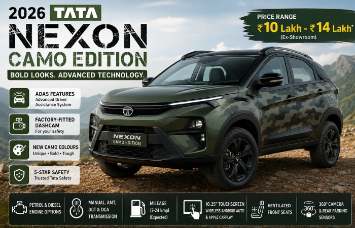 tata nexon Camo edition